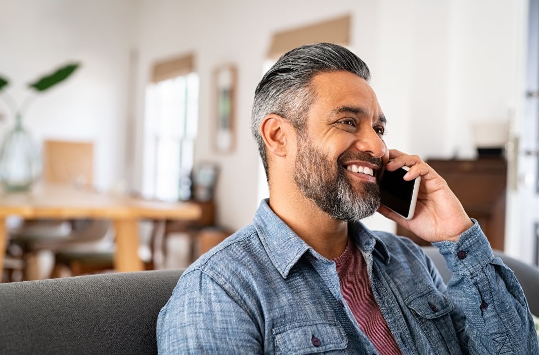man on the phone during roleplay