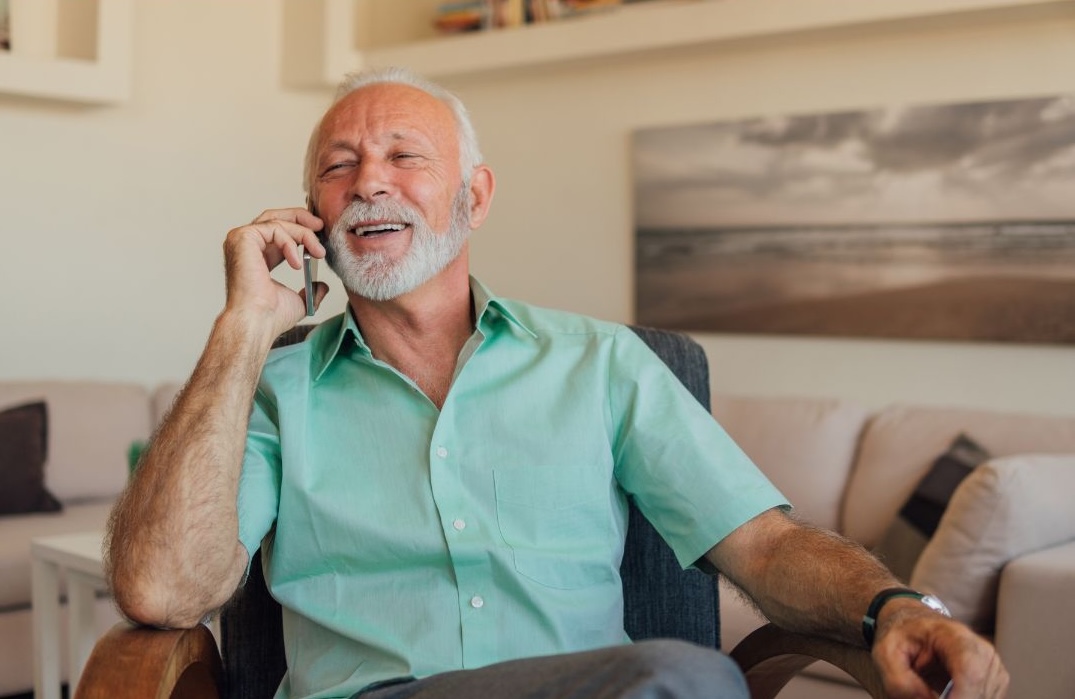 man on the phone during roleplay