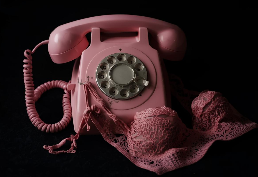 old phone and pink underwear